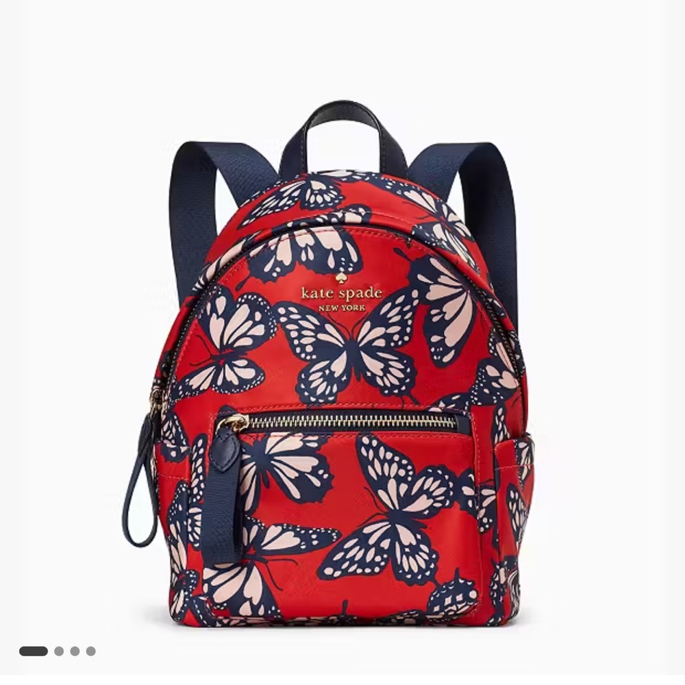 Kate Spade Chelsea The Little Better Butterfly Toss Printed Mini Backpack - Picture 2 of 9
